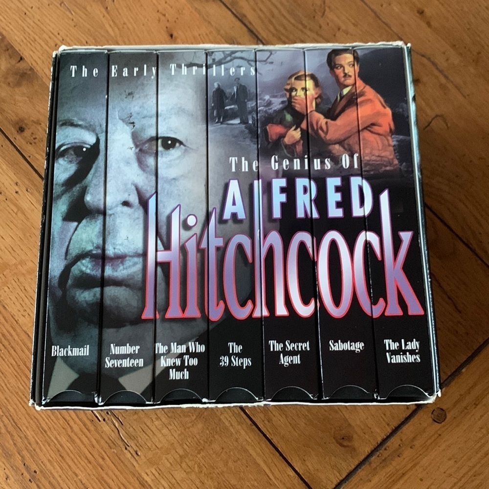 Alfred Hitchcock The Genius The Early Thrillers 7 VHS Video Box Set Sabotage